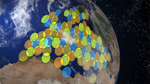 Couverture du satellite KA-SAT